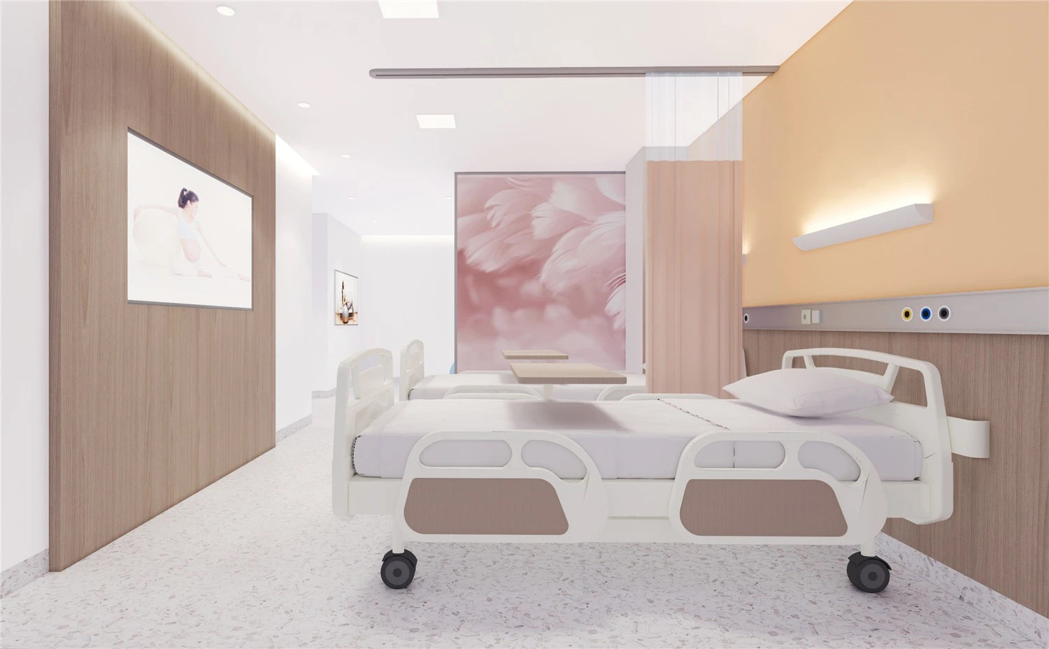 【醫(yī)院案例】婦產(chǎn)醫(yī)院這樣設(shè)計(jì)，簡而不失其華！(圖2)